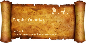 Magdo Aranka névjegykártya